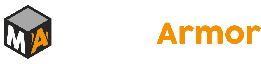 ma logo logo métal armor version blanche